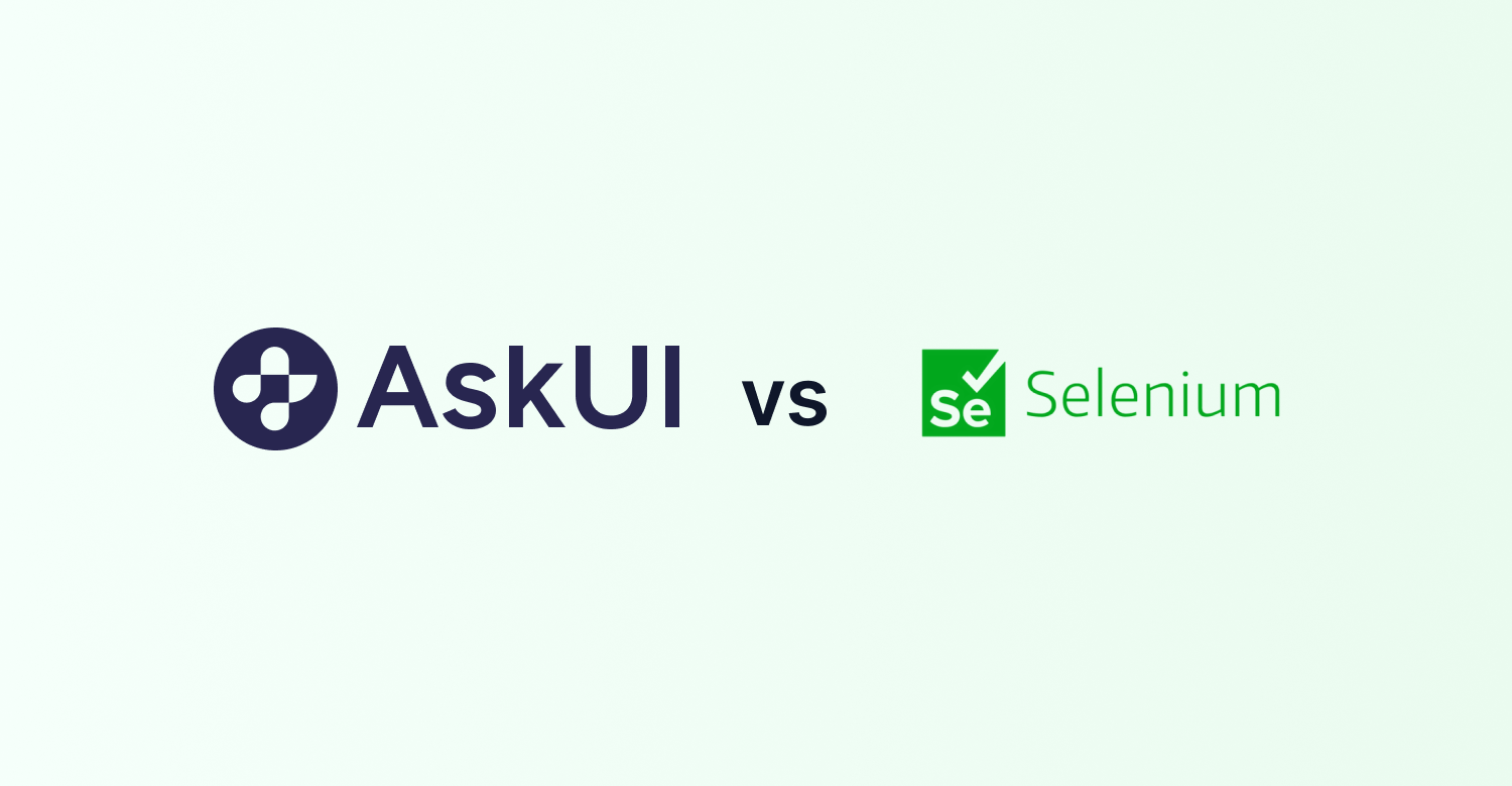 AskUI vs Selenium: DOM Locators vs Runtime-Driven Execution