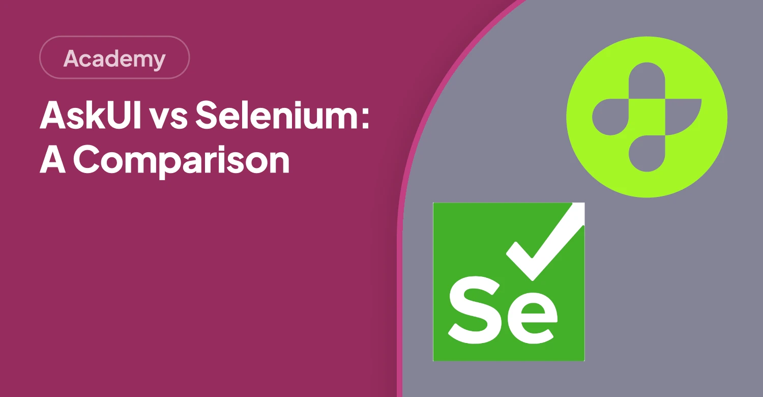 AskUI vs Selenium: Verified Feature Comparison for QA Teams