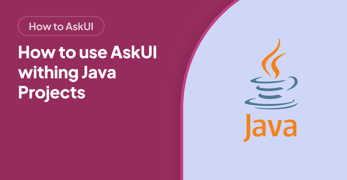 How to use AskUI within Java Projects