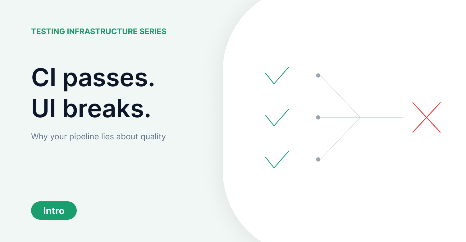 Why CI Can Pass While the UI Is Still Broken